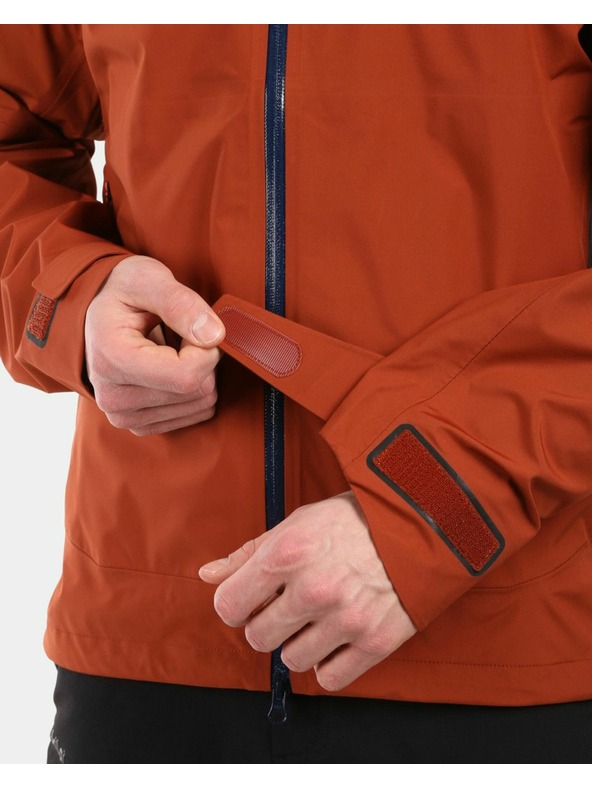 Kilpi Pánská hardshellová nepromokavá bunda Kilpi MAMBA-M Hnědá