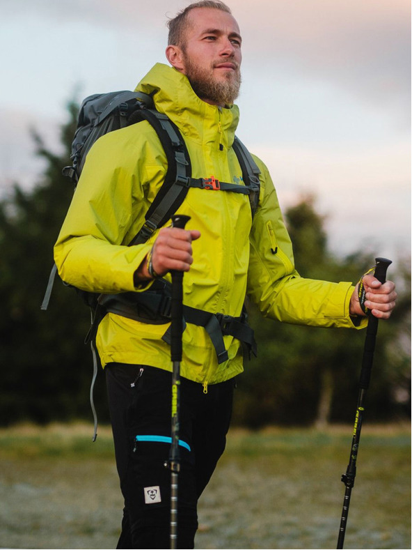 Kilpi Pánská hardshellová nepromokavá bunda Kilpi MAMBA-M Světle zelená