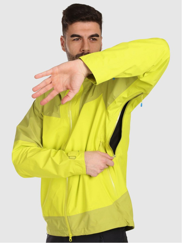 Kilpi Pánská hardshellová nepromokavá bunda Kilpi MAMBA-M Světle zelená