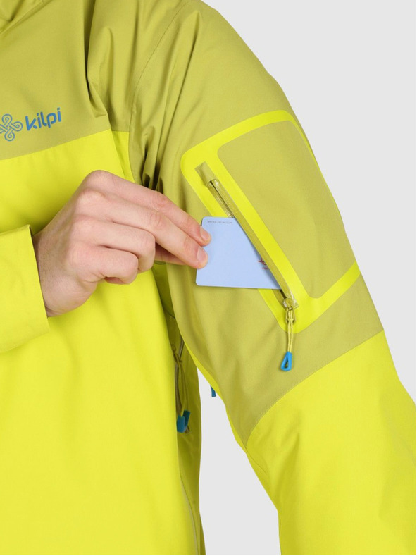 Kilpi Pánská hardshellová nepromokavá bunda Kilpi MAMBA-M Světle zelená