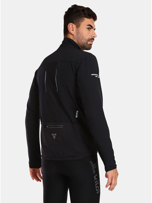 Kilpi Šedo-černá pánská běžecká bunda KILPI NORDIM-M