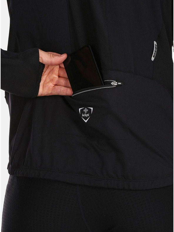 Kilpi Šedo-černá pánská běžecká bunda KILPI NORDIM-M