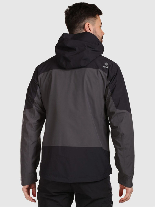 Kilpi Pánská hardshellová nepromokavá bunda Kilpi MAMBA-M Tmavě šedá