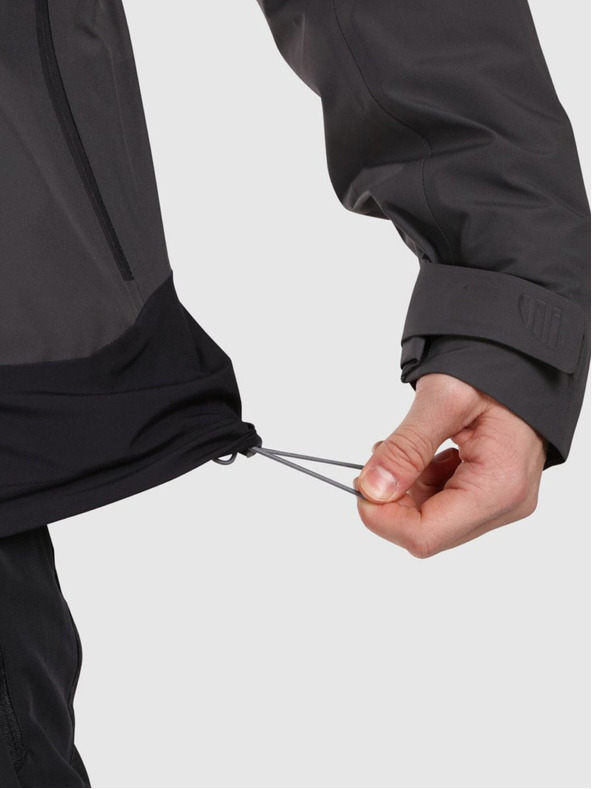 Kilpi Pánská hardshellová nepromokavá bunda Kilpi MAMBA-M Tmavě šedá