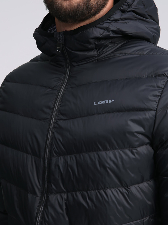 Loap Černá pánská péřová bunda LOAP IPALO