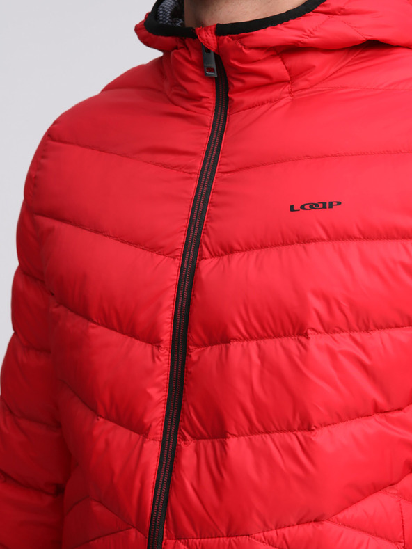 Loap Červená pánská péřová bunda LOAP IPALO