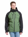 Meatfly Meatfly pánská softshell bunda Rasmussen Forest Green/Black | Černá | Velikost