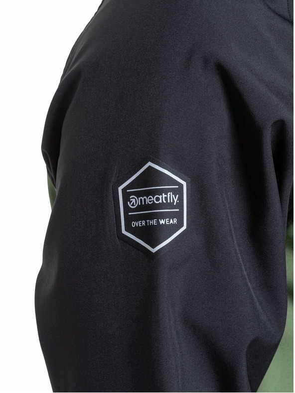 Meatfly Meatfly pánská softshell bunda Rasmussen Forest Green/Black | Černá | Velikost