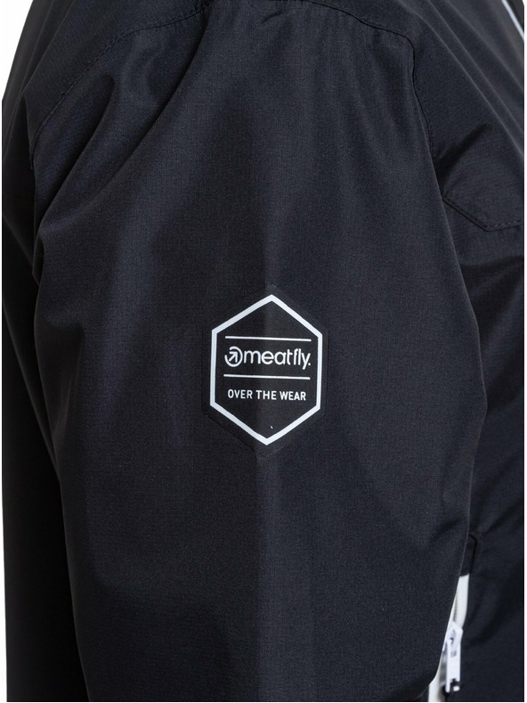 Meatfly Meatfly pánská hardshell bunda Bryce Black Ripstop | Černá | Velikost