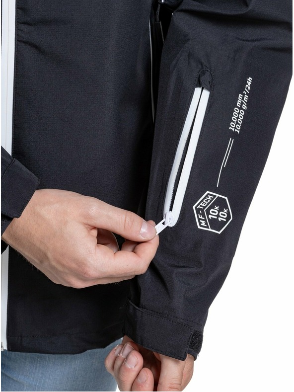 Meatfly Meatfly pánská hardshell bunda Bryce Black Ripstop | Černá | Velikost