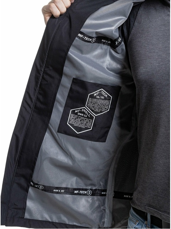 Meatfly Meatfly pánská hardshell bunda Bryce Black Ripstop | Černá | Velikost