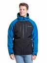 Meatfly Meatfly pánská softshell bunda Rasmussen Ocean Blue/Black | Černá | Velikost
