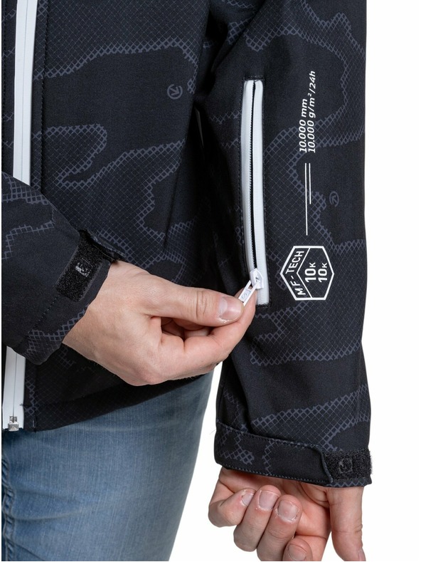 Meatfly Meatfly pánská softshell bunda Rasmussen Morph Black | Černá | Velikost