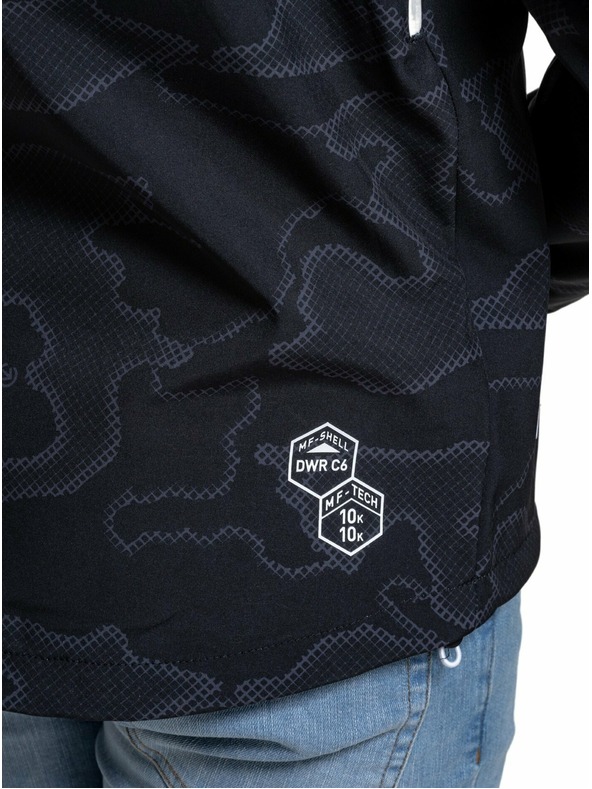 Meatfly Meatfly pánská softshell bunda Rasmussen Morph Black | Černá | Velikost