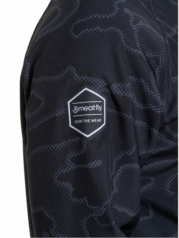 Meatfly Meatfly pánská softshell bunda Rasmussen Morph Black | Černá | Velikost