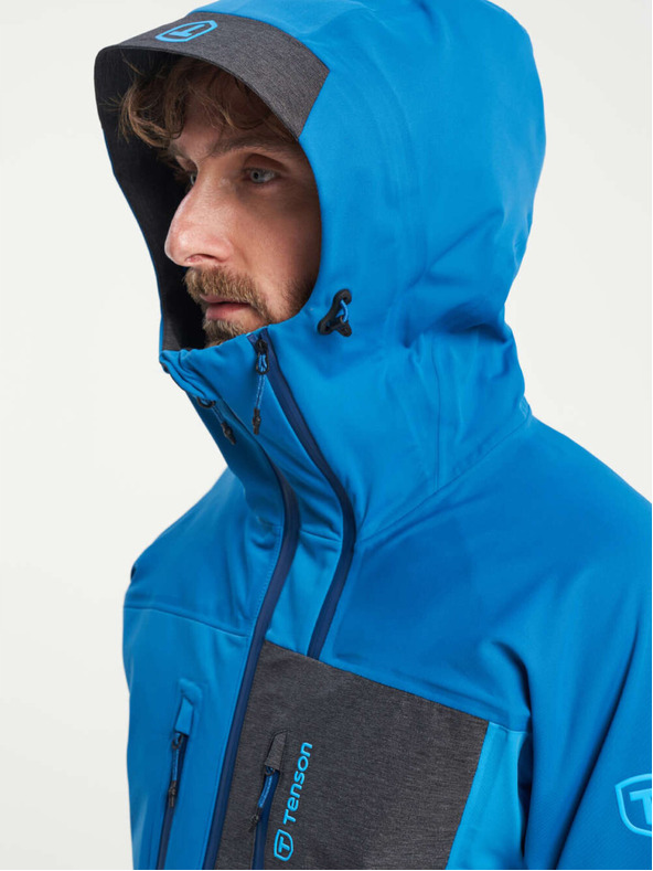 Tenson pánská skialpová softshellová bunda TENSON Touring Softshell M tyrkysová