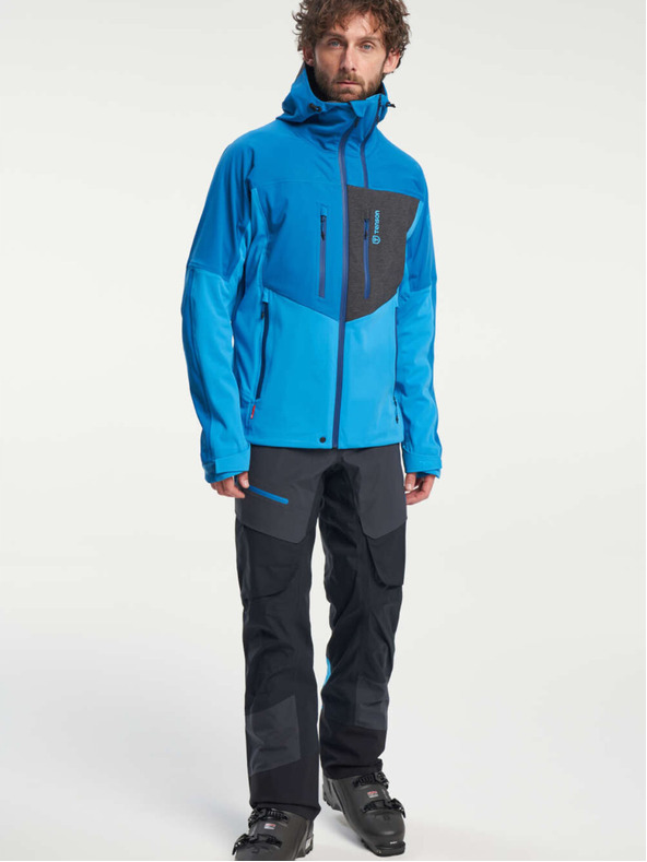 Tenson pánská skialpová softshellová bunda TENSON Touring Softshell M tyrkysová