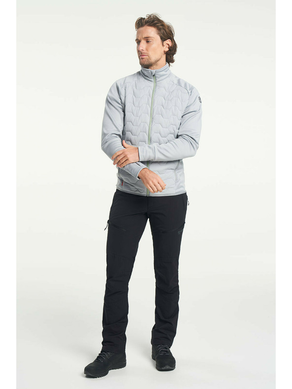 Tenson pánská hybridní bunda TENSON TXlite Hybrid Zip M světle šedá