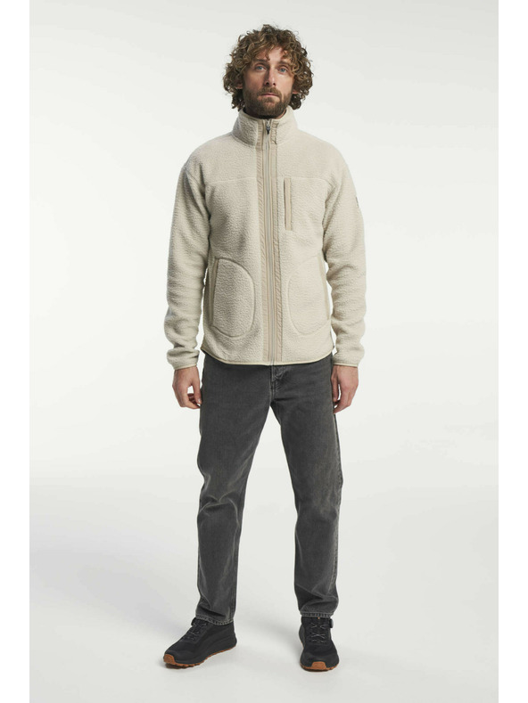 Tenson Pánská Fleecová Bunda Tenson Yoke Full Zip M Světle Béžová