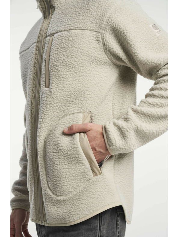 Tenson Pánská Fleecová Bunda Tenson Yoke Full Zip M Světle Béžová