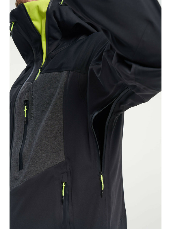 Tenson pánská skialpová softshellová bunda TENSON Touring Softshell M tmavě šedá
