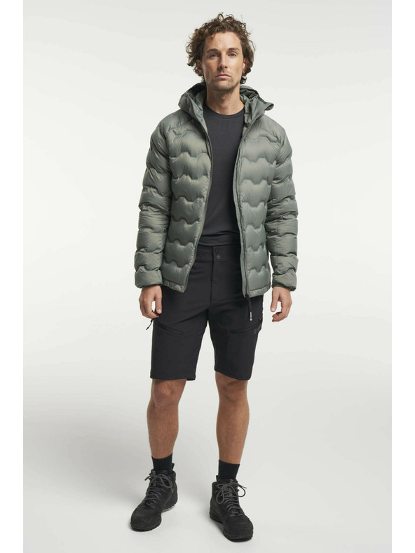 Tenson pánská péřová bunda TENSON Shibui Puffer Jacket M šedozelená