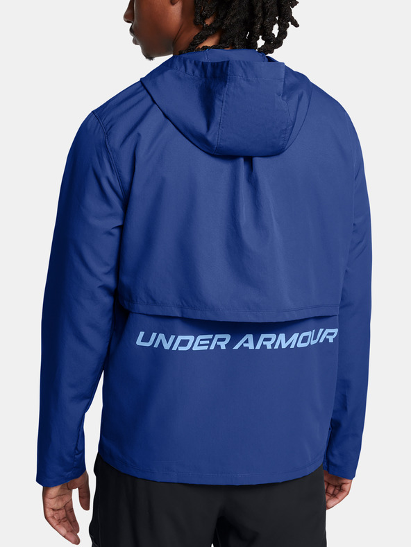 Under Armour Pánská bunda Under Armour UA Launch Hooded Jacket-BLU