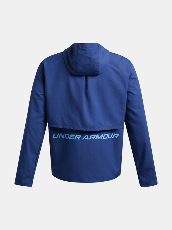 Under Armour Pánská bunda Under Armour UA Launch Hooded Jacket-BLU