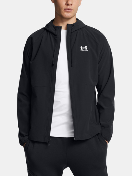 Under Armour Pánská bunda Under Armour UA Stretch Wvn WindbreakerEU-BLK
