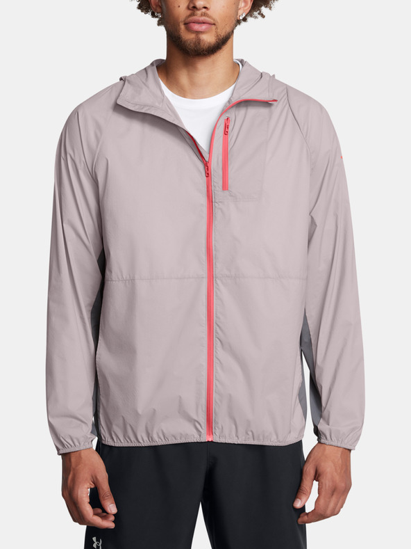 Under Armour Pánská bunda Under Armour LAUNCH LIGHTWEIGHT JKT-GRY