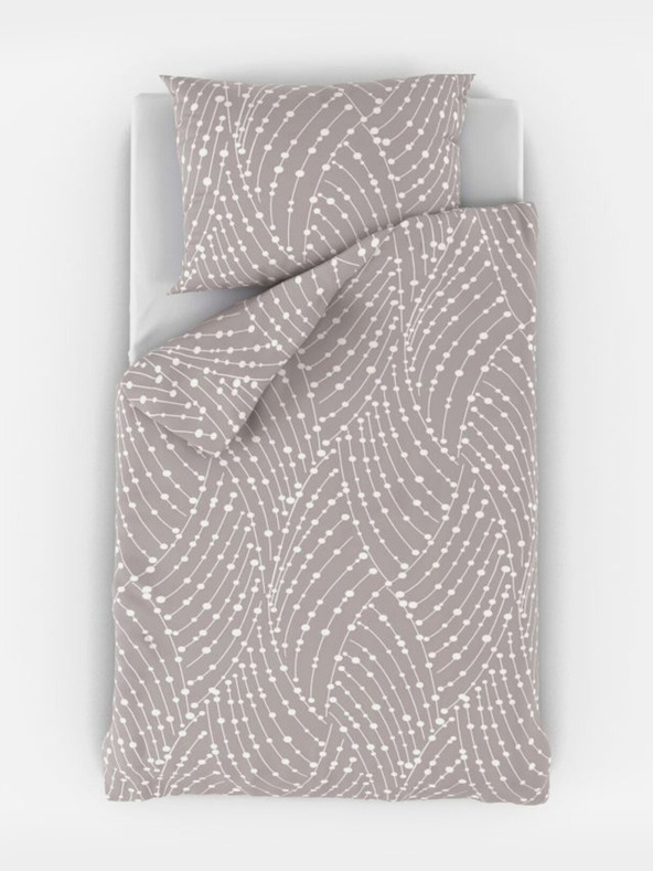 Kvalitex Bavlněné povlečení do dětské postýlky Astra šedá