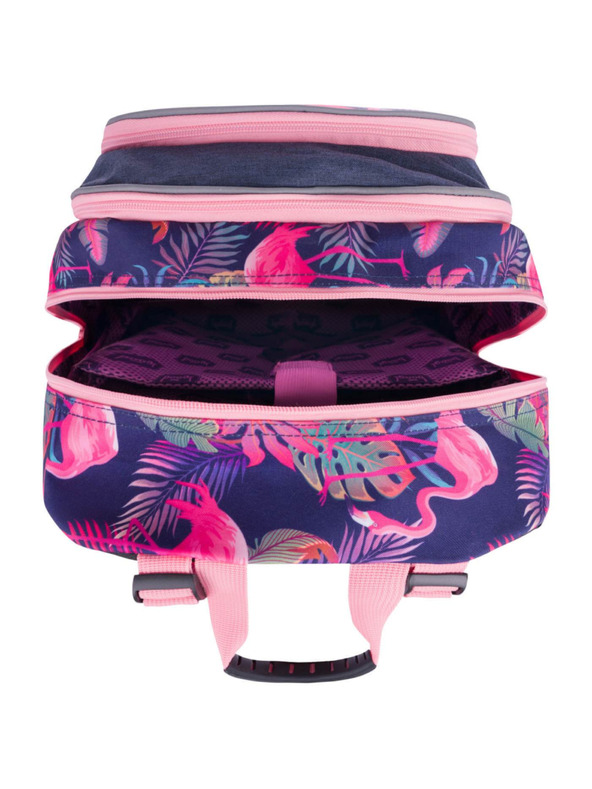BAAGL  Modrý školní batoh core flamingo Baagl