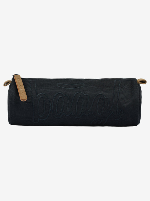 BAAGL  Šedé studentské pouzdro Baagl Darkness