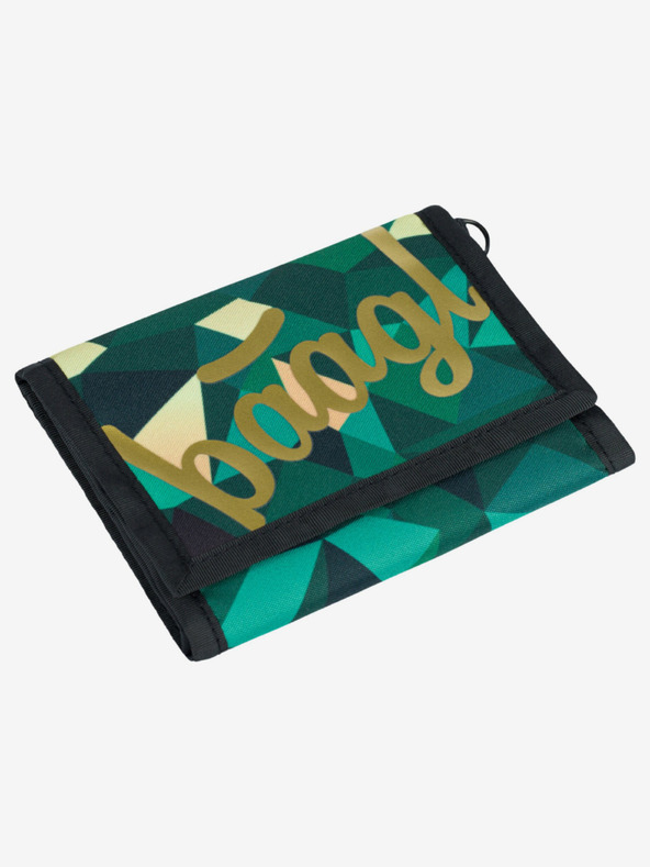 BAAGL  Zelená peněženka Baagl Polygon