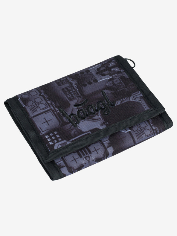 BAAGL  Šedá peněženka Baagl Technic