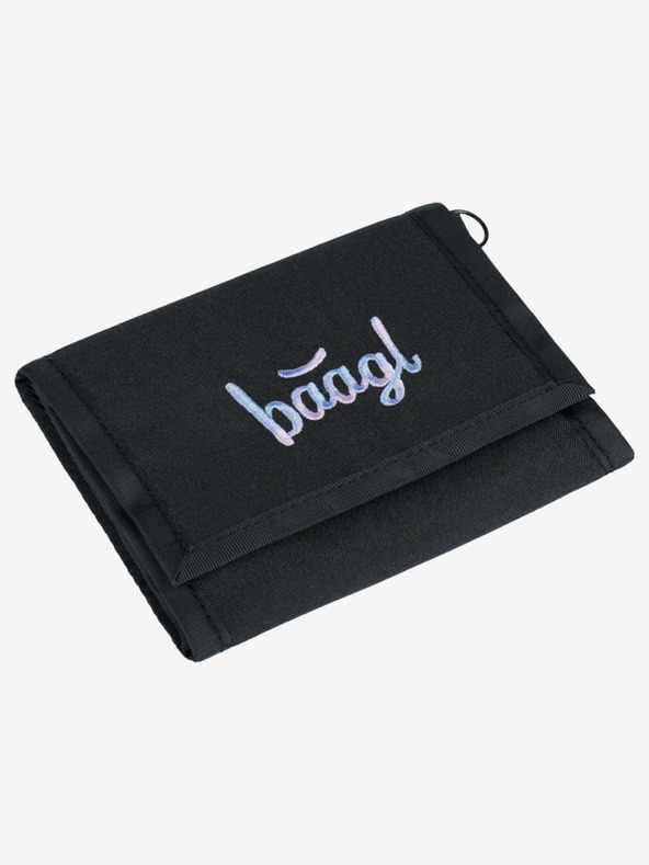 BAAGL  Černá peněženka Baagl Metallic Holo