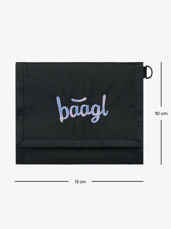 BAAGL  Černá peněženka Baagl Metallic Holo