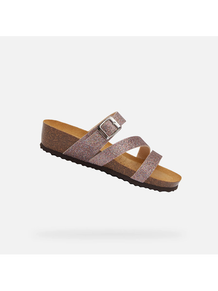 Geox Hnědé dámské sandály Geox Nesthellae