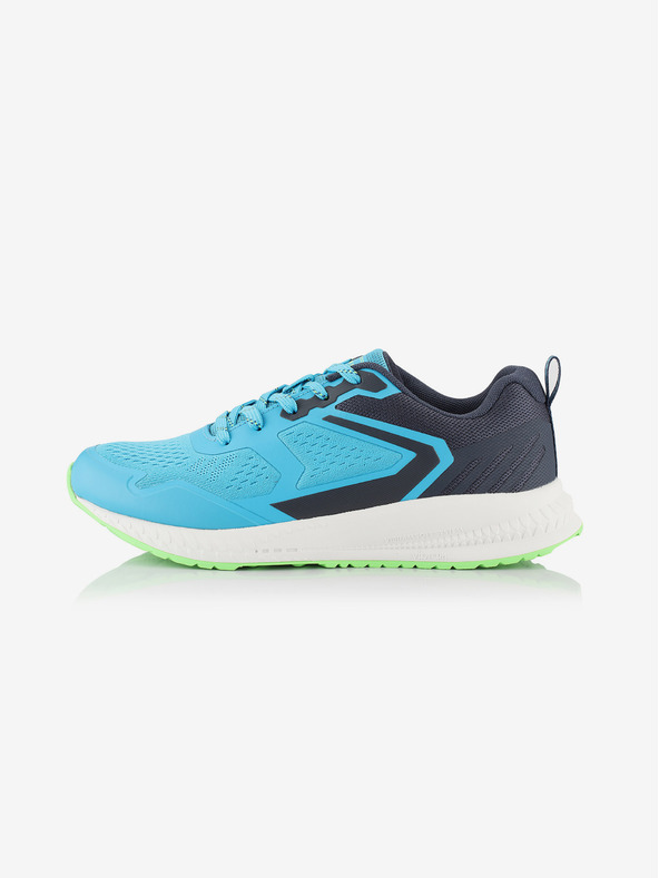 ALPINE PRO Sportovní běžecká obuv s antibakteriální stélkou ALPINE PRO NAREME neon atomic blue