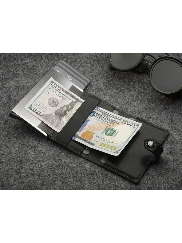 Pularys Pularys pánská kožená peněženka Easy černá 210314101