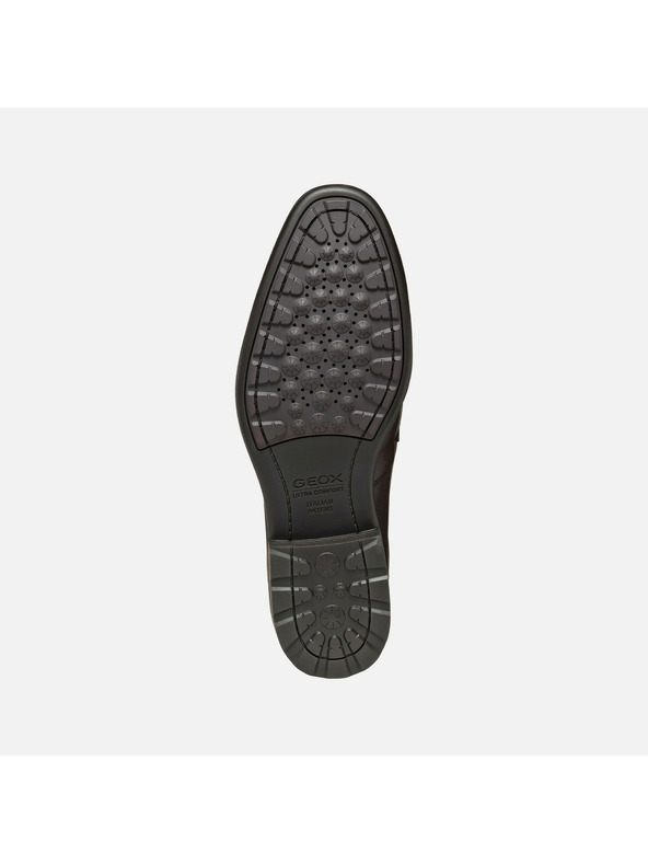 Geox Tmavě hnědé pánské mokasíny Geox Walk Pleasure F