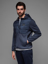 Ombre Clothing Pánská lehká barevná sportovní bunda s fleecem Ombre Clothing