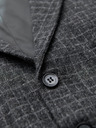 Ombre Clothing Pánská vesta z vlněné směsi s kostkovanými klopami Ombre Clothing