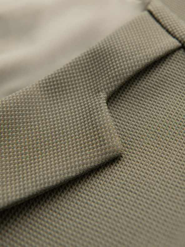 Ombre Clothing Pánská strukturovaná pletená vesta na míru s klopami Ombre Clothing