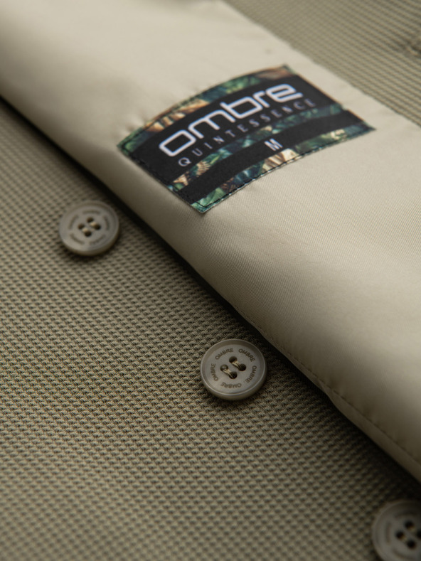 Ombre Clothing Pánská strukturovaná pletená vesta na míru s klopami Ombre Clothing