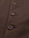 Ombre Clothing Pánská strukturovaná pletená vesta na míru s klopami Ombre Clothing