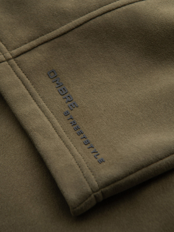 Ombre Clothing Pánské krátké teplákové kraťasy s potiskem Ombre Clothing