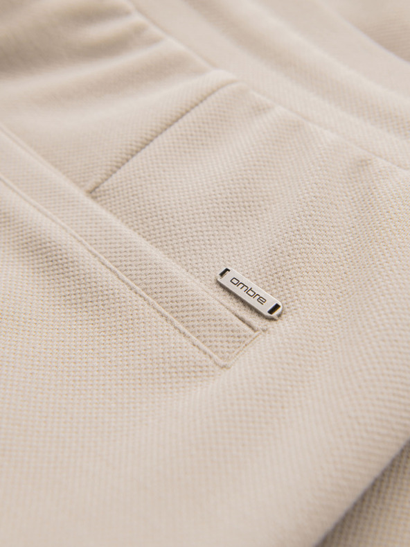 Ombre Clothing Pánské pletené šortky s ohrnutými nohavicemi Ombre Clothing