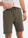 Ombre Clothing Pánské pletené šortky s ohrnutými nohavicemi Ombre Clothing