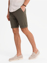 Ombre Clothing Pánské pletené šortky s ohrnutými nohavicemi Ombre Clothing